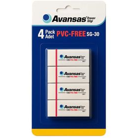 Avansas SG-30 Küçük Boy 4'lü Paket Beyaz Silgi