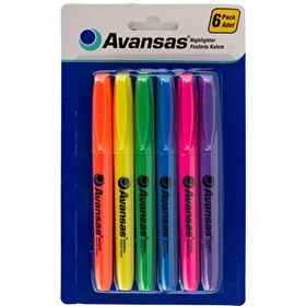 Avansas Style 6 Renk Fosforlu Kalem