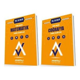 Avantaj 10. Sınıf Matematik + Coğrafya Soru Bankası Seti 2 Kitap 2023