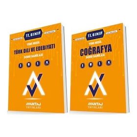 Avantaj 11. Sınıf Edebiyat + Coğrafya Soru Bankası Seti 2 Kitap 2023