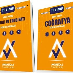 Avantaj 11. Sınıf Edebiyat + Coğrafya Soru Bankası Seti 2 Kitap 2023