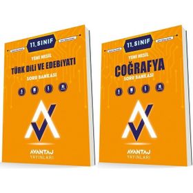 Avantaj 11. Sınıf Edebiyat + Coğrafya Soru Bankası Seti 2 Kitap 2023