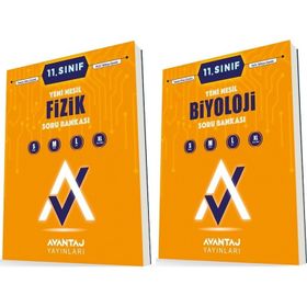 Avantaj 11. Sınıf Fizik + Biyoloji Soru Bankası Seti 2 Kitap 2023