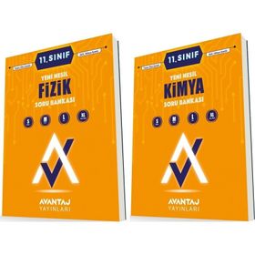 Avantaj 11. Sınıf Fizik + Kimya Soru Bankası Seti 2 Kitap 2023