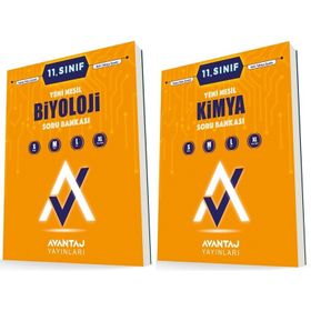 Avantaj 11. Sınıf Kimya + Biyoloji Soru Bankası Seti 2 Kitap 2023