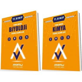 Avantaj 11. Sınıf Kimya + Biyoloji Soru Bankası Seti 2 Kitap 2023