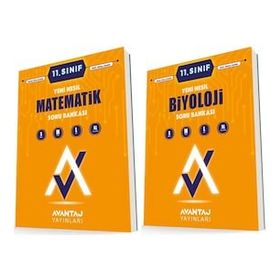 Avantaj 11. Sınıf Matematik + Biyoloji Soru Bankası Seti 2 Kitap 2023