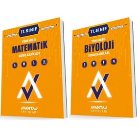 Avantaj 11. Sınıf Matematik + Biyoloji Soru Bankası Seti 2 Kitap 2023