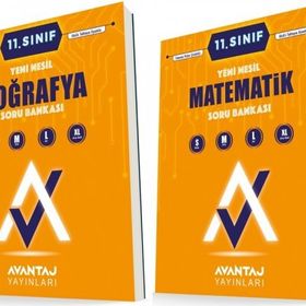 Avantaj 11. Sınıf Matematik + Coğrafya Soru Bankası Seti 2 Kitap 2023