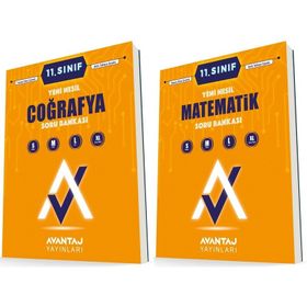 Avantaj 11. Sınıf Matematik + Coğrafya Soru Bankası Seti 2 Kitap 2023