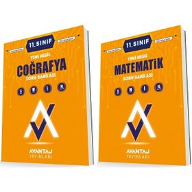 Avantaj 11. Sınıf Matematik + Coğrafya Soru Bankası Seti 2 Kitap 2023