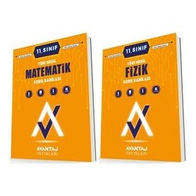 Avantaj 11. Sınıf Matematik + Fizik Soru Bankası Seti 2 Kitap 2023