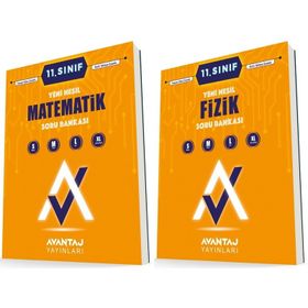 Avantaj 11. Sınıf Matematik + Fizik Soru Bankası Seti 2 Kitap 2023