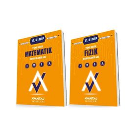 Avantaj 11. Sınıf Matematik + Fizik Soru Bankası Seti 2 Kitap 2023