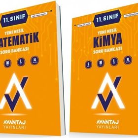 Avantaj 11. Sınıf Matematik + Kimya Soru Bankası Seti 2 Kitap 2023