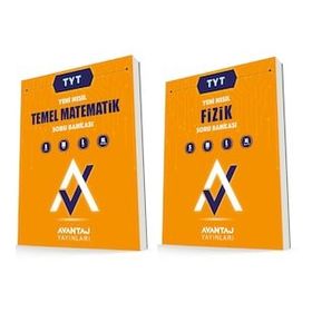 Avantaj 2 Kitap 2023 Tyt Matematik + Fizik Soru Bankası Seti