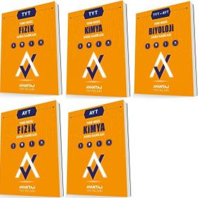 Avantaj 5 Kitap 2023 Tyt Ayt Fizik + Kimya + Biyoloji Soru Bankası Seti