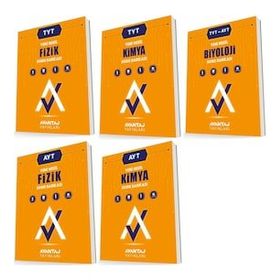 Avantaj 5 Kitap 2023 Tyt Ayt Fizik + Kimya + Biyoloji Soru Bankası Seti
