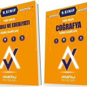 Avantaj 9. Sınıf Edebiyat + Coğrafya Soru Bankası Seti 2 Kitap 2023