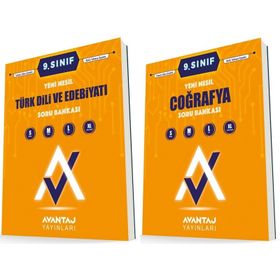 Avantaj 9. Sınıf Edebiyat + Coğrafya Soru Bankası Seti 2 Kitap 2023