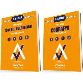 Avantaj 9. Sınıf Edebiyat + Coğrafya Soru Bankası Seti 2 Kitap 2023