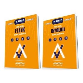 Avantaj 9. Sınıf Fizik + Biyoloji Soru Bankası Seti 2 Kitap 2023