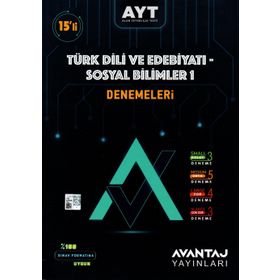 Avantaj Yayınları AYT Türk Dili ve Sosyal Bilimler 1 - 15 Deneme
