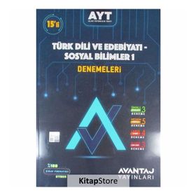 Avantaj Yayınları AYT Türk Dili ve Sosyal Bilimler 1 - 15 Deneme
