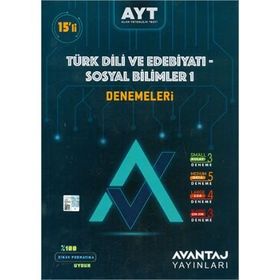 Avantaj Yayınları AYT Türk Dili ve Sosyal Bilimler 1 - 15 Deneme