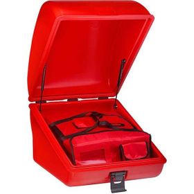 Avatherm Ergoline Motor Arkası Pizza Fastfood Kutusu Kırmızı Thermobox