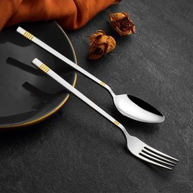 Avcı Duru Gold 30 Parça 18/10 Paslanmaz Çelik Çatal Kaşık Takımı