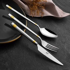 Avcı Duru Gold 60 Parça 18/10 Paslanmaz Çelik Çatal Kaşık Bıçak Takımı