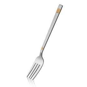 Avcı Duru Saten Gold 12 Adet 3 mm 18/10 Paslanmaz Çelik Yemek Çatalı