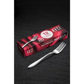 Avcı Elit 12 Adet 18/10 Paslanmaz Çelik 2.5 mm Yemek Çatalı