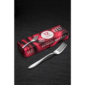 Avcı Elit 12 Adet 18/10 Paslanmaz Çelik 2.5 mm Yemek Çatalı
