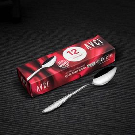 Avcı Hürrem 12 Parça 18/10 2 mm Paslanmaz Çelik Tatlı Kaşığı