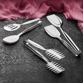 Avcı Lüks 3'lü 18/10 Paslanmaz Çelik Maşa Servis Seti