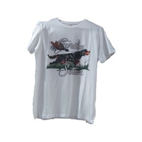 Avcı Market Gordon Setter Baskılı Kısa Kollu T-Shirt Yuvarlak Yaka - L
