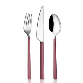 Avcı Pink Touch Mat 18 Parça Çatal Kaşık Bıçak Takımı