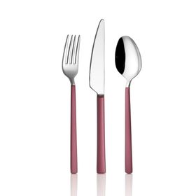 Avcı Pink Touch Mat 24 Parça Çatal Kaşık Bıçak Takımı