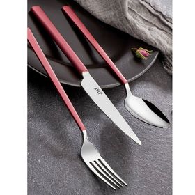 Avcı Pink Touch Mat 6 Adet 18/10 3 mm Paslanmaz Çelik Yemek Çatalı