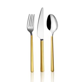 Avcı Soft Touch Mat Gold 24 Parça Çatal Kaşık Bıçak Takımı