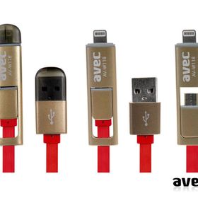 Avec AV-W118 USB-MICRO USB+IP5/6 1M Kablo