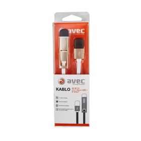 Avec AV-W118 USB-MICRO USB+IP5/6 1M Kablo