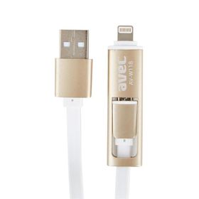 Avec AV-W118 USB-MICRO USB+IP5/6 1M Kablo