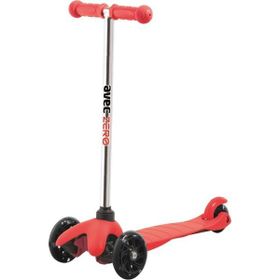 Avec Zero Twist Led Işıklı 3 Tekerlekli Kırmızı Scooter