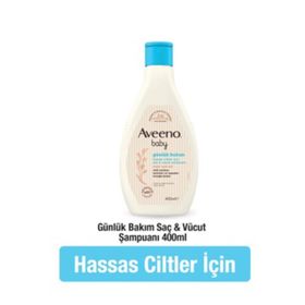 Aveeno Baby Günlük Bakım Hassas Ciltler İçin 400 ml Saç ve Vücut Şampuanı