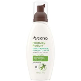 Aveeno Positively Radiant 177 ml Yağsız Köpüren Yüz Temizleyici