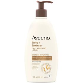 Aveeno Tone+ Texture 532 ml Eksfoliye Edici ve Nemlendirici Günlük Vücut Losyonu