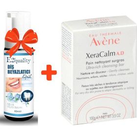 Avene 100 gr Yüz Ve Vücut Temizleyici Sabun+E2'quality Diş Beyazlatıcı Köpük